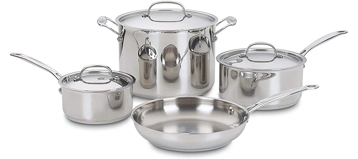 Cuisinart Chef’s Classic Stainless 7-Piece Cookware Set