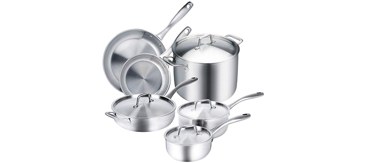 Duxtop Whole-Clad Tri-Ply Induction Ready Premium Cookware