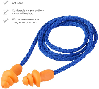 Foxnovo Soft Silicone Corded Ear Plugs