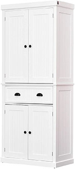 HOMCOM Freestanding Kitchen Pantry Cabinet