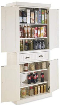 Nantucket White Pantry by Home Styles