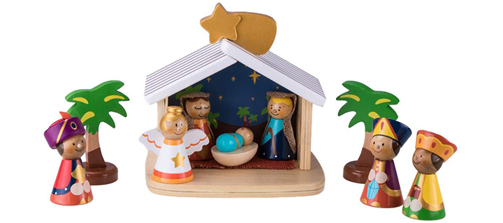 Clever Creations Children’s 10-Piece Nativity Scene