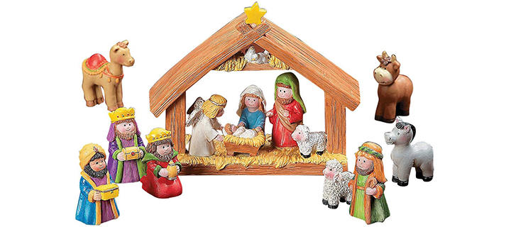 Fun Express Mini Christmas Nativity Set