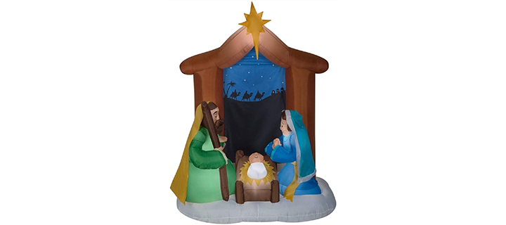Holiday Living Airblown Nativity Scene