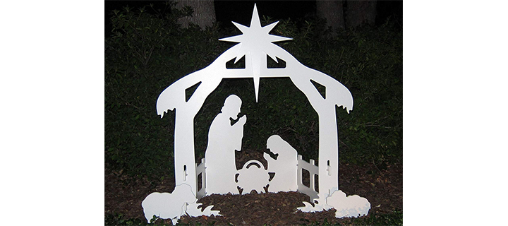 Teak Isle Christmas Outdoor Nativity Set